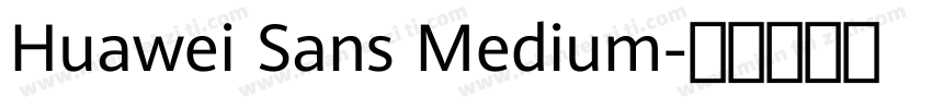 Huawei Sans Medium字体转换